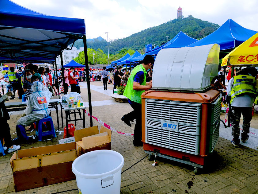 助力抗疫進行時，潤東方環(huán)保空調(diào)持續(xù)為抗疫一線送清涼