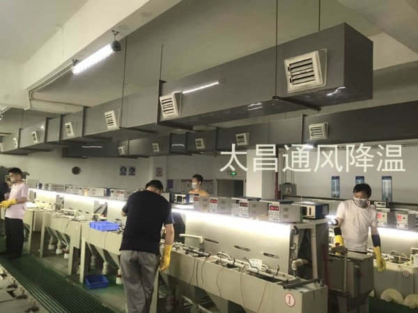環(huán)?？照{(diào)有效解決電鍍車間高溫悶熱環(huán)境